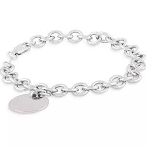 Return to Tiffany-Sterling Silver Tag Charm Bracelet
